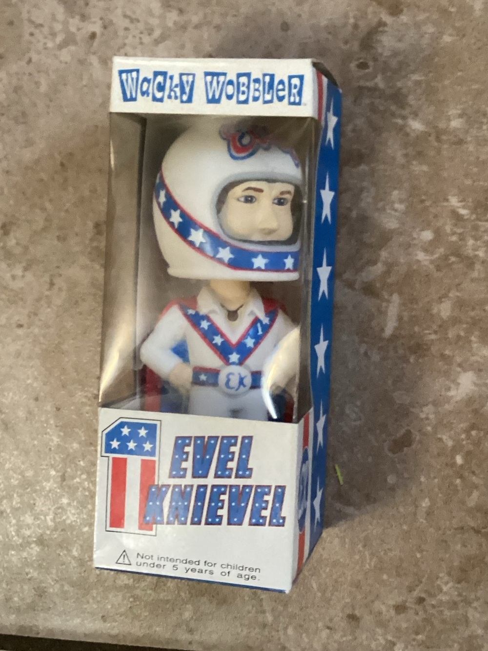 Evel Kniewel Funko Bobblehead in the box